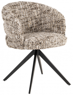 Spisebordsstol med armlæn og drejefod moderne design