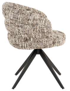 Spisebordsstol med armlæn og drejefod moderne design 2