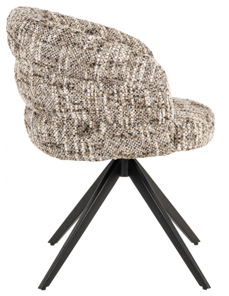 Spisebordsstol med armlæn og drejefod moderne design