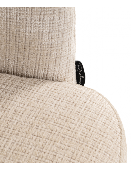 Spisebordsstol med armlæn og drejefod moderne design beige