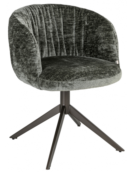 Spisebordsstol med armlæn og drejefod moderne design