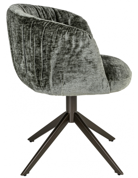 Spisebordsstol med armlæn og drejefod moderne design
