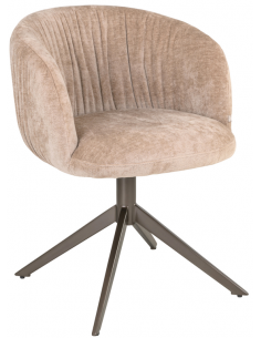 Spisebordsstol med armlæn og drejefod moderne design