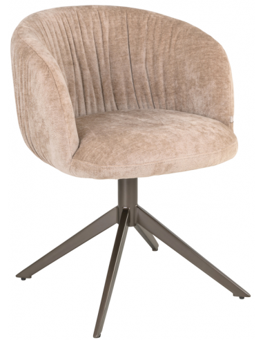 Spisebordsstol med armlæn og drejefod moderne design