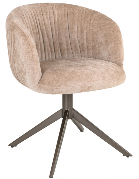 Spisebordsstol med armlæn og drejefod moderne design