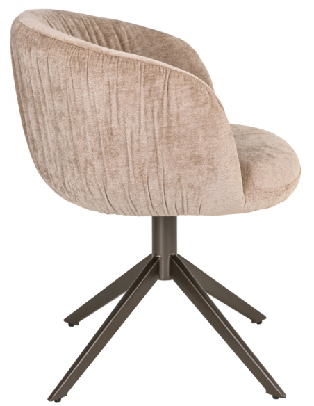 Spisebordsstol med armlæn og drejefod moderne design