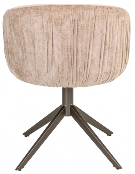 Spisebordsstol med armlæn og drejefod moderne design