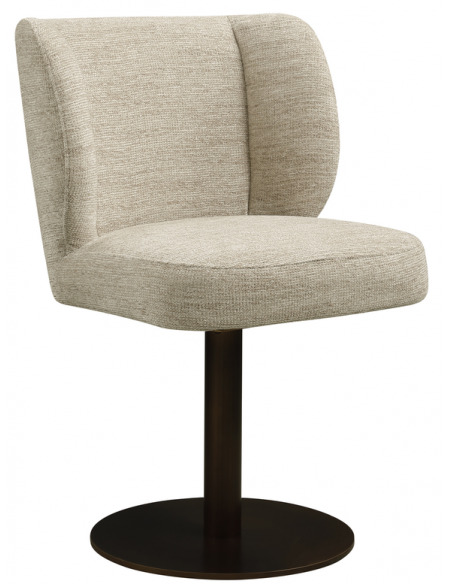 Spisebordsstol med armlæn og drejefod moderne design