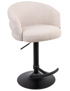 Barstol med ryglæn og drejefod 2