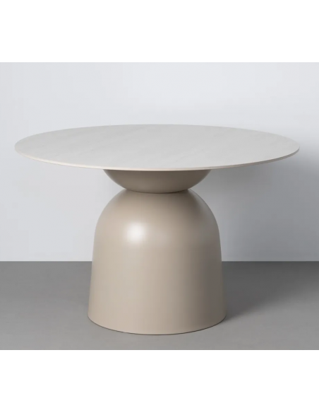 rundt spisebord 120 beige moderne design