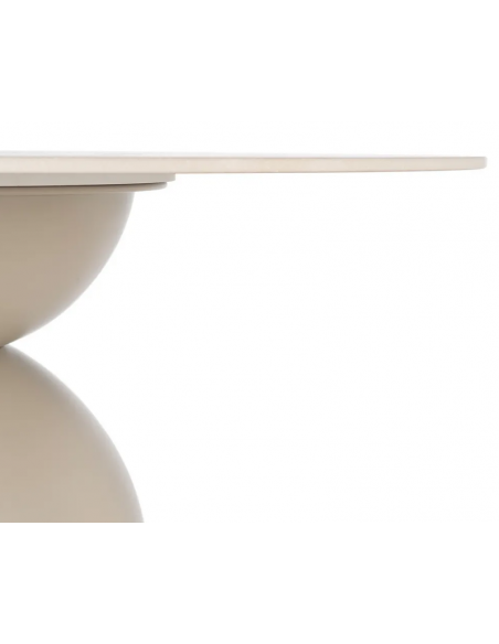 rundt spisebord 120 beige moderne design