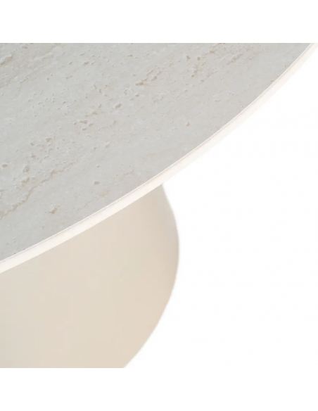 rundt spisebord 120 beige moderne design