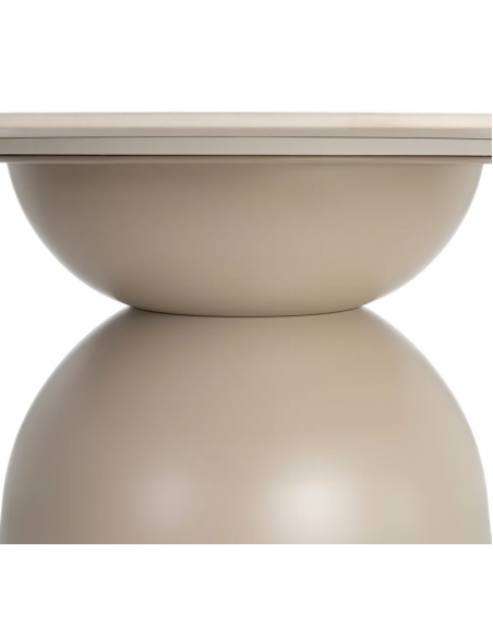 rundt spisebord 120 beige moderne design