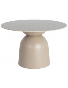 rundt spisebord 120 beige moderne design