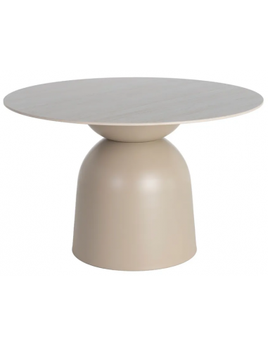 rundt spisebord 120 beige moderne design