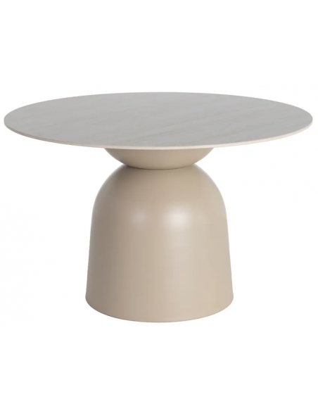 rundt spisebord 120 beige moderne design