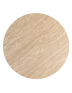 rundt spisebord 120 beige travertin sten moderne design 2