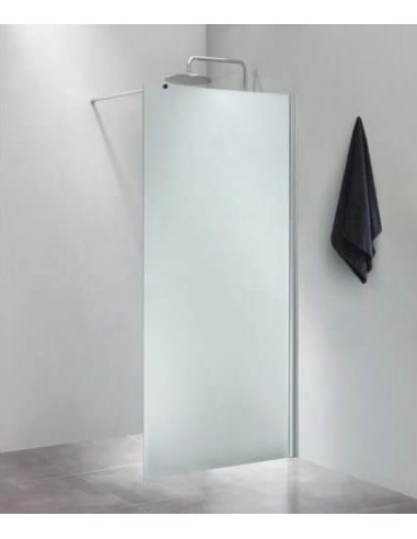 brusevæg moderne badeværelse brusehjørne glas krom