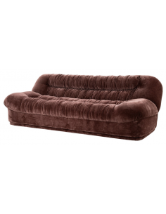 sofa 3 personer moderne nordisk design skandinavisk retro gammeldags stof