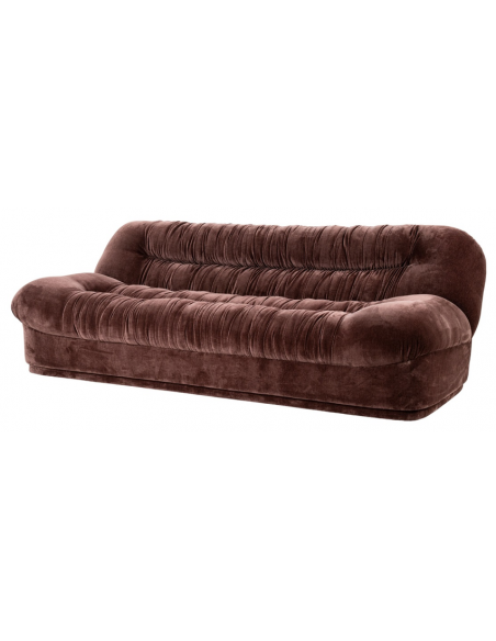 sofa 3 personer moderne nordisk design skandinavisk retro gammeldags stof