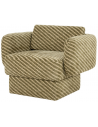 FOYER Lænestol i polyester H72 cm - Grøn/Creme