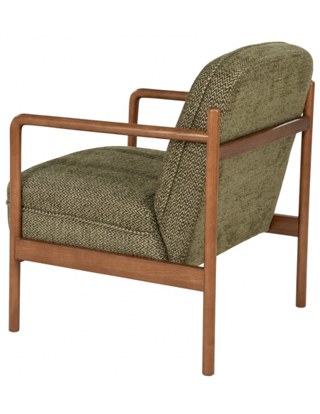 lænestol moderne nordisk design skandinavisk retro gammeldags stof