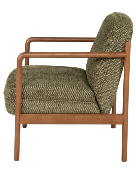 lænestol moderne nordisk design skandinavisk retro gammeldags stof