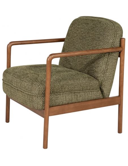 lænestol moderne nordisk design skandinavisk retro gammeldags stof
