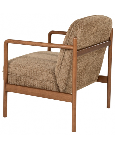 lænestol moderne nordisk design skandinavisk retro gammeldags stof