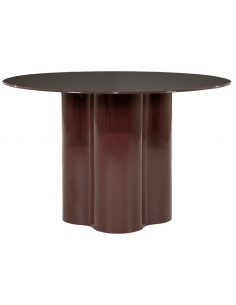 Spisebord rundt glas moderne design 120