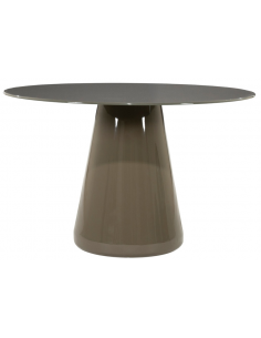 Spisebord rundt glas moderne design 120