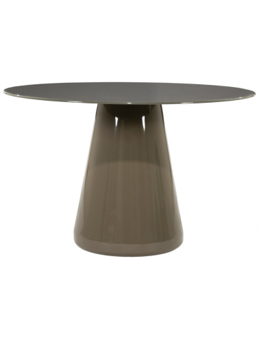 Spisebord rundt glas moderne design 120