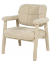 KNOX Loungestol i bouclé polyester H81 cm - Taupe