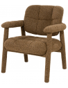 KNOX Loungestol i bouclé polyester H81 cm - Brun