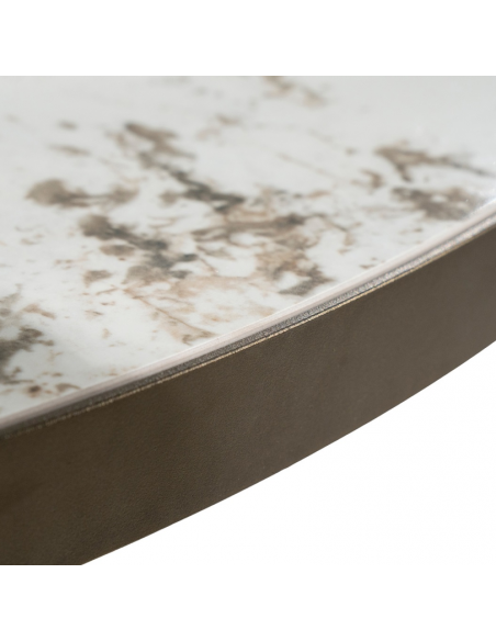 Spisebord rundt keramik moderne design 130