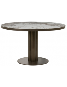 Spisebord rundt keramik moderne design 130