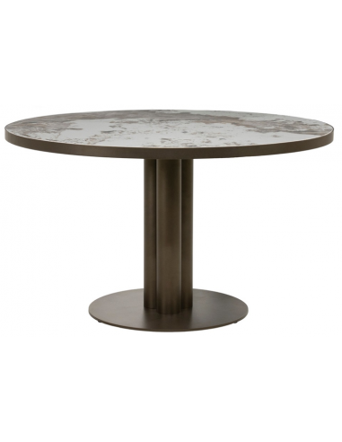 Spisebord rundt keramik moderne design 130
