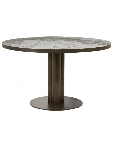 Spisebord rundt keramik moderne design 130