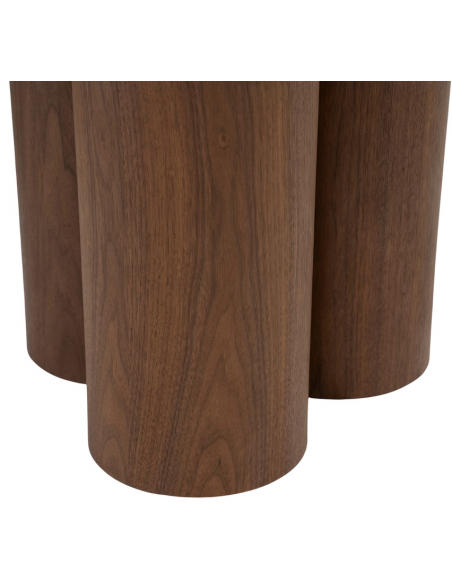 Spisebord valnød træ moderne design stort