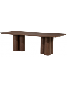 Spisebord valnød træ moderne design stort 2