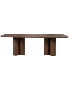 Spisebord valnød træ moderne design stort
