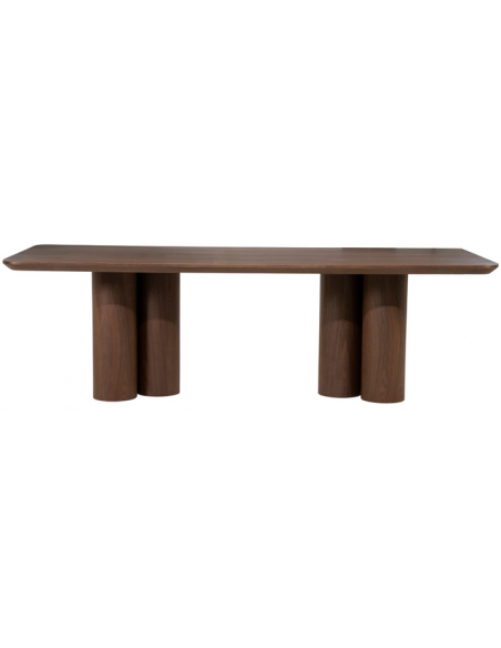 Spisebord valnød træ moderne design stort