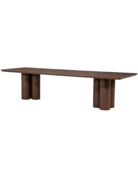 Spisebord valnød træ moderne design stort