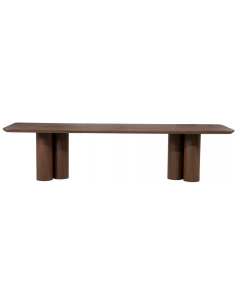 Spisebord valnød træ moderne design stort