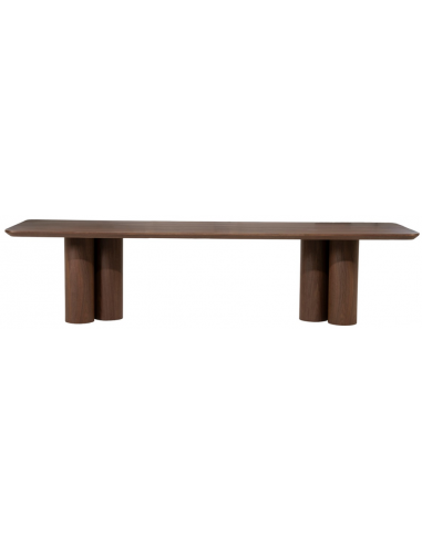 Spisebord valnød træ moderne design stort