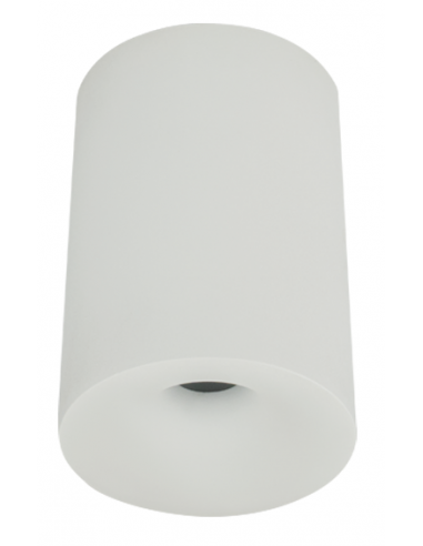 Påbygningsspot i aluminium Ø6 cm 10W LED - Satineret hvid