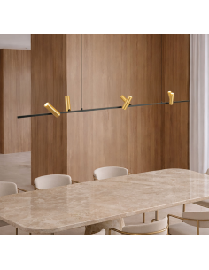 pendellampe loftlampe design loft kontorbelysning led langbordspendel spisebord 2