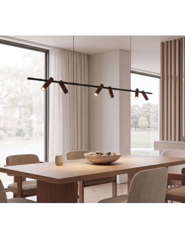 pendellampe loftlampe design loft kontorbelysning led langbordspendel spisebord