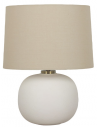 FINO Bordlampe i keramik og linned H51,9 x Ø37 cm 1 x E27 - Hvid/Beige