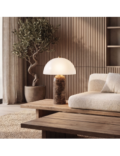 bordlampe design moderne soveværelse stue marmor 2